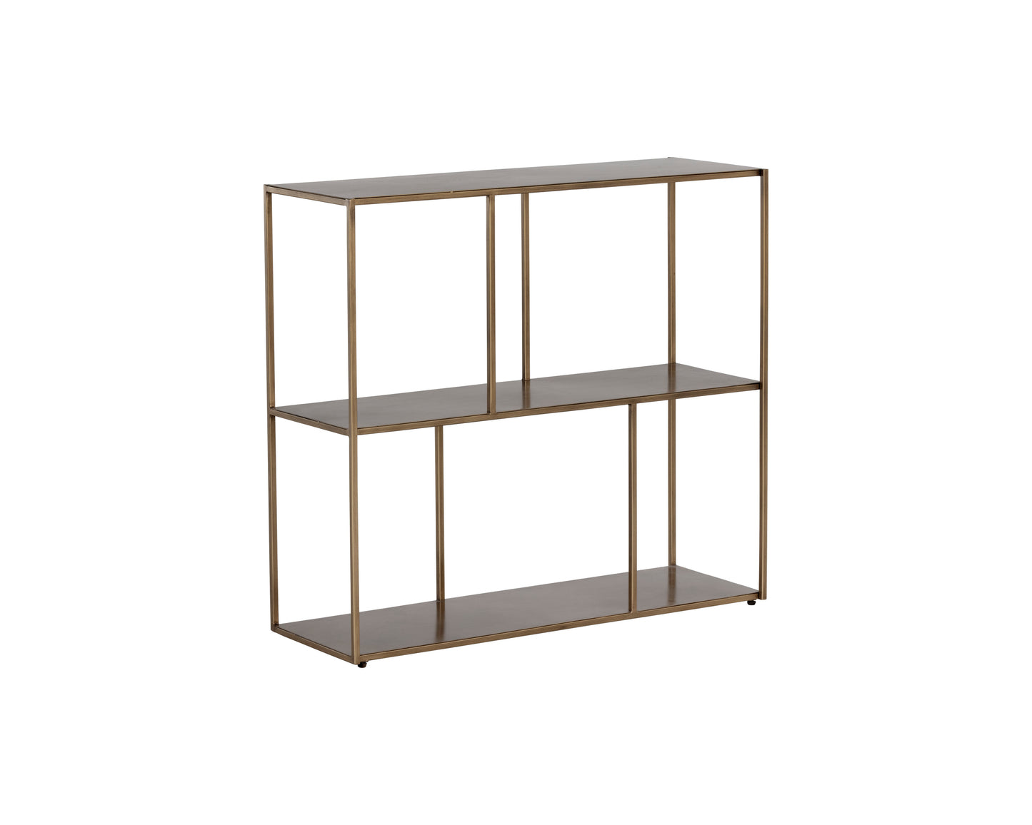 NAHLA EIFFEL LOW BOOKCASE - MEDIUM - ANTIQUE BRASS