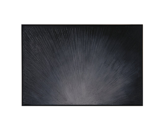 NAHLA EXPLOSIVE - 60" X 40" - BLACK FLOATER FRAME