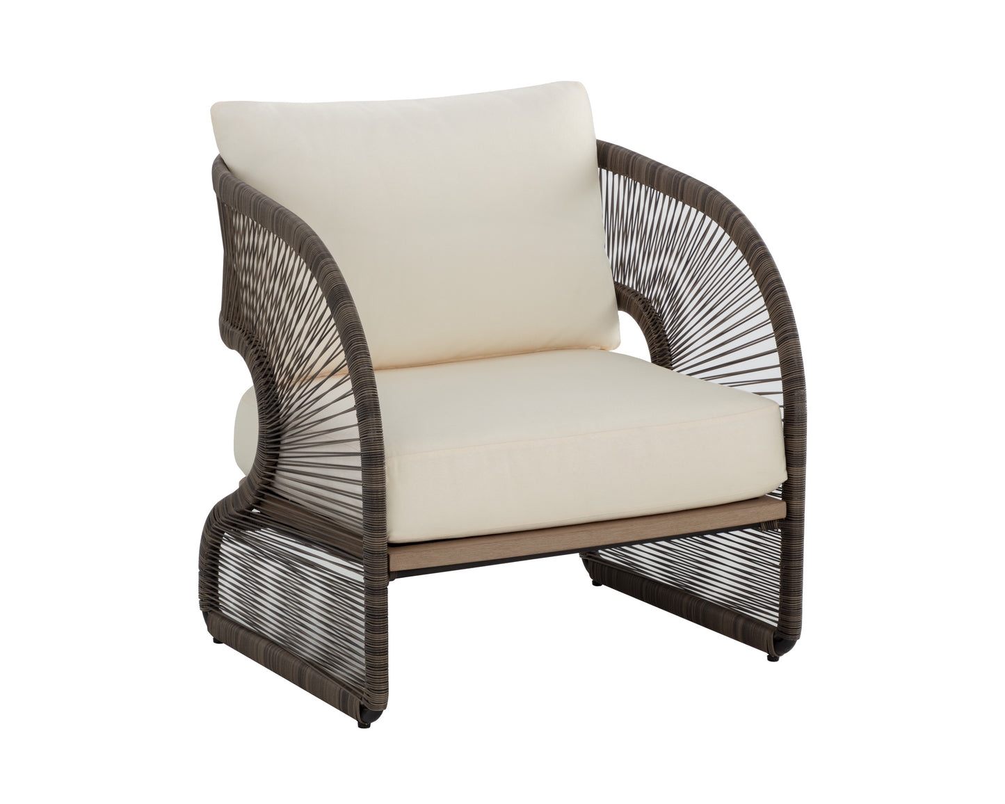 NAHLA TOULON LOUNGE CHAIR - STINSON CREAM