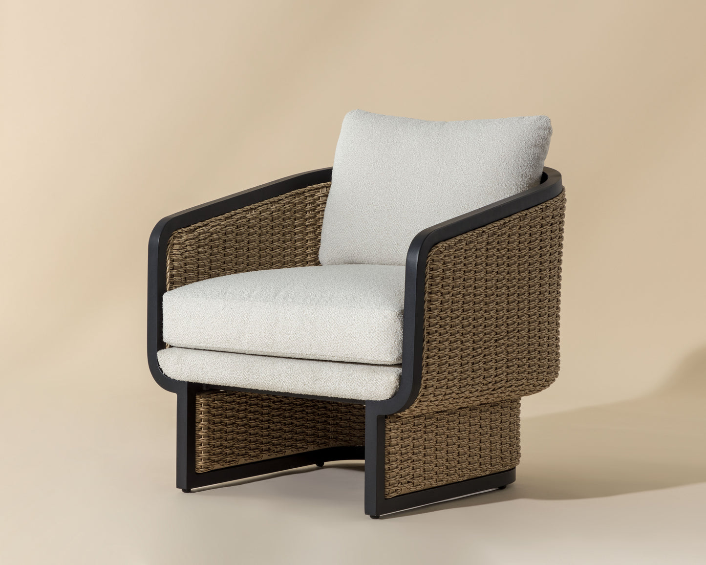 NAHLA OLBIA LOUNGE CHAIR - LOUIS CREAM