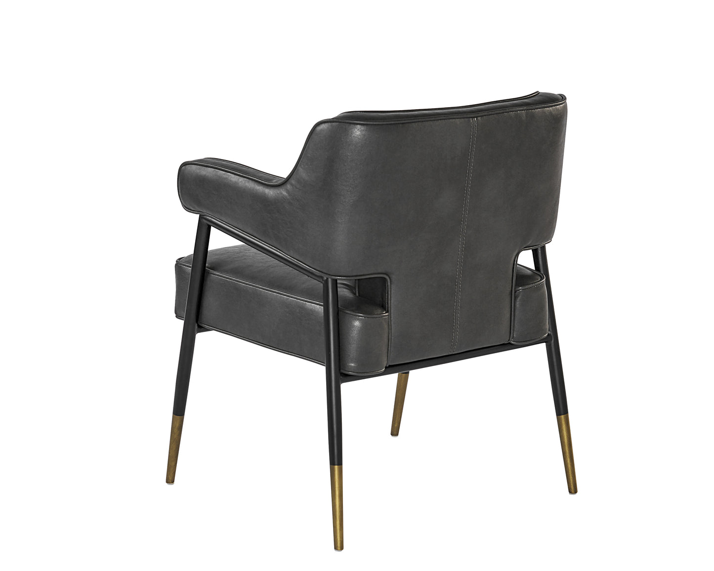 NAHLA DEROME DINING ARMCHAIR - BRAVO PORTABELLA