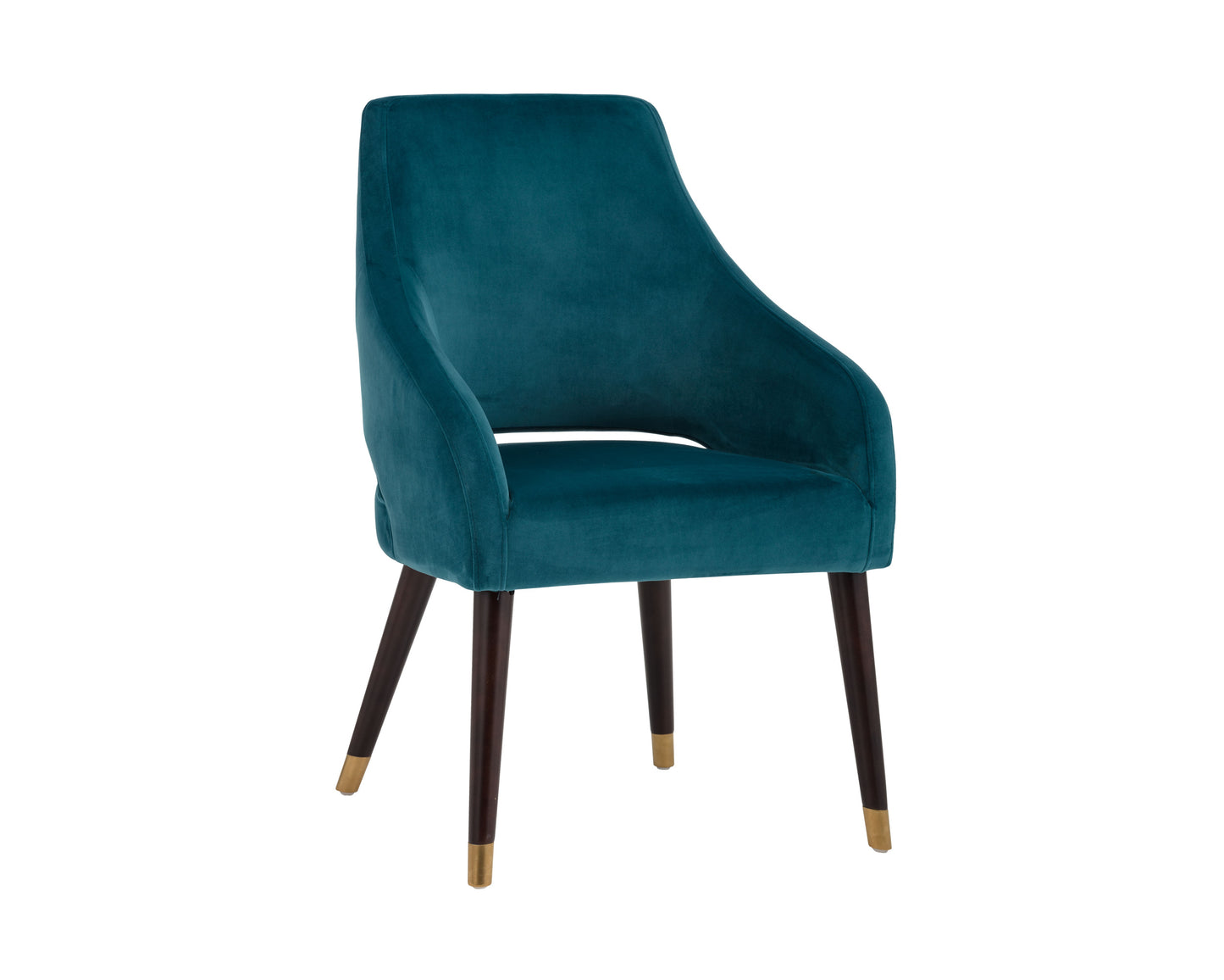 NAHLA ADELAIDE DINING ARMCHAIR - TIMELESS TEAL