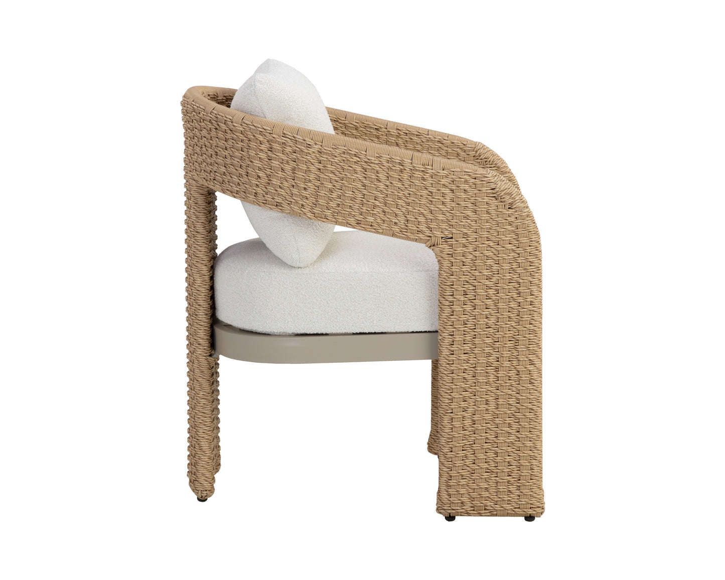 NAHLA PYLOS DINING ARMCHAIR - NATURAL / LOUIS CREAM