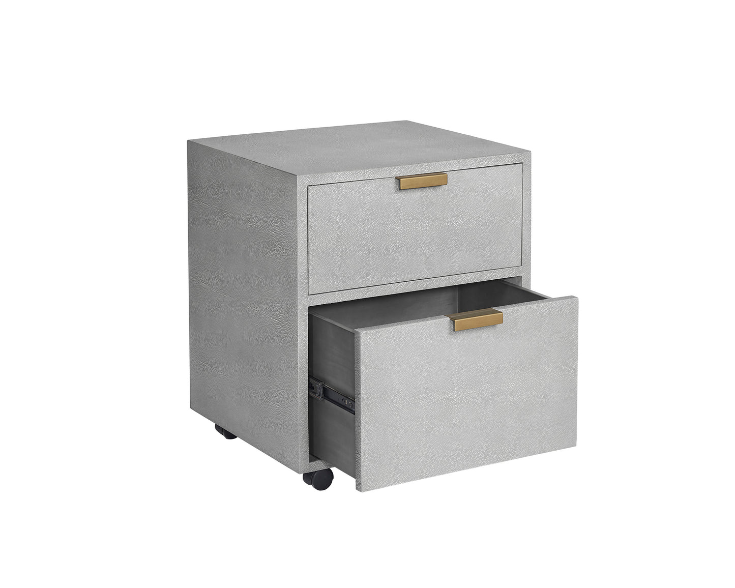 NAHLA JIRO FILE CABINET - GREY SHAGREEN