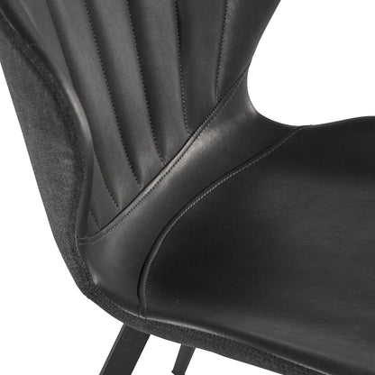 NAHLA ARABELLA DINING CHAIR - BRAVO PORTABELLA / POLO CLUB KOHL GREY