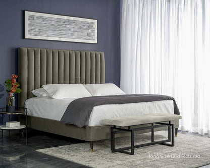 NAHLA YOSI BED - QUEEN - ANTONIO CHARCOAL