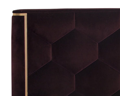 NAHLA VIOLA BED - KING - GIOTTO CABERNET