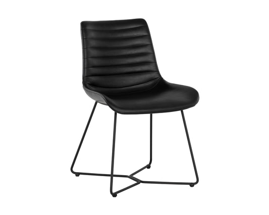 NAHLA GRACEN DINING CHAIR - NIGHTFALL BLACK