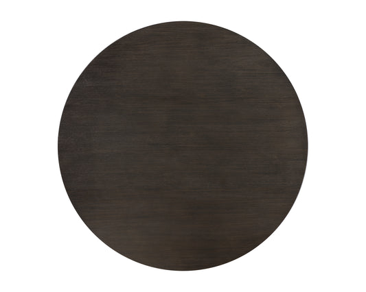 NAHLA CYPHER DINING TABLE TOP - WOOD - DARK BROWN - 55"