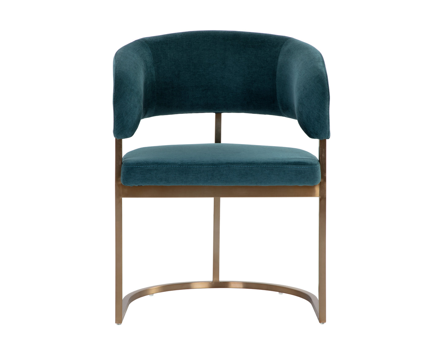 NAHLA MARRIS DINING ARMCHAIR - GOLD - DANNY TEAL