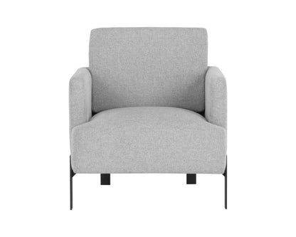 NAHLA LORILYN LOUNGE CHAIR - BELFAST HEATHER GREY