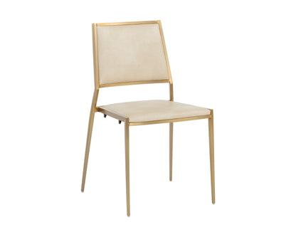 NAHLA ODILIA STACKABLE DINING CHAIR - BRAVO CREAM