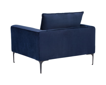 NAHLA VIRGO ARMCHAIR - METROPOLIS BLUE