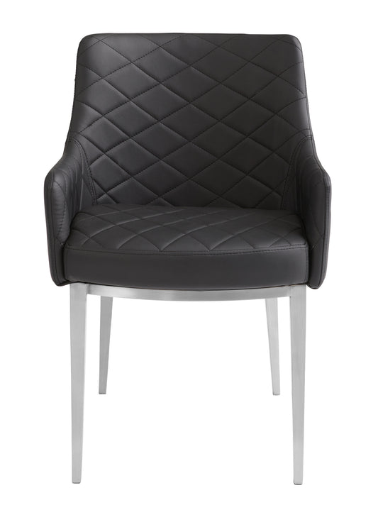 NAHLA CHASE DINING ARMCHAIR - BLACK