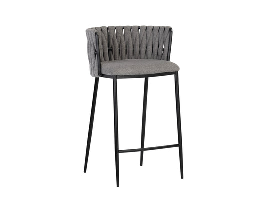 NAHLA SARAI COUNTER STOOL - BELFAST KOALA GREY