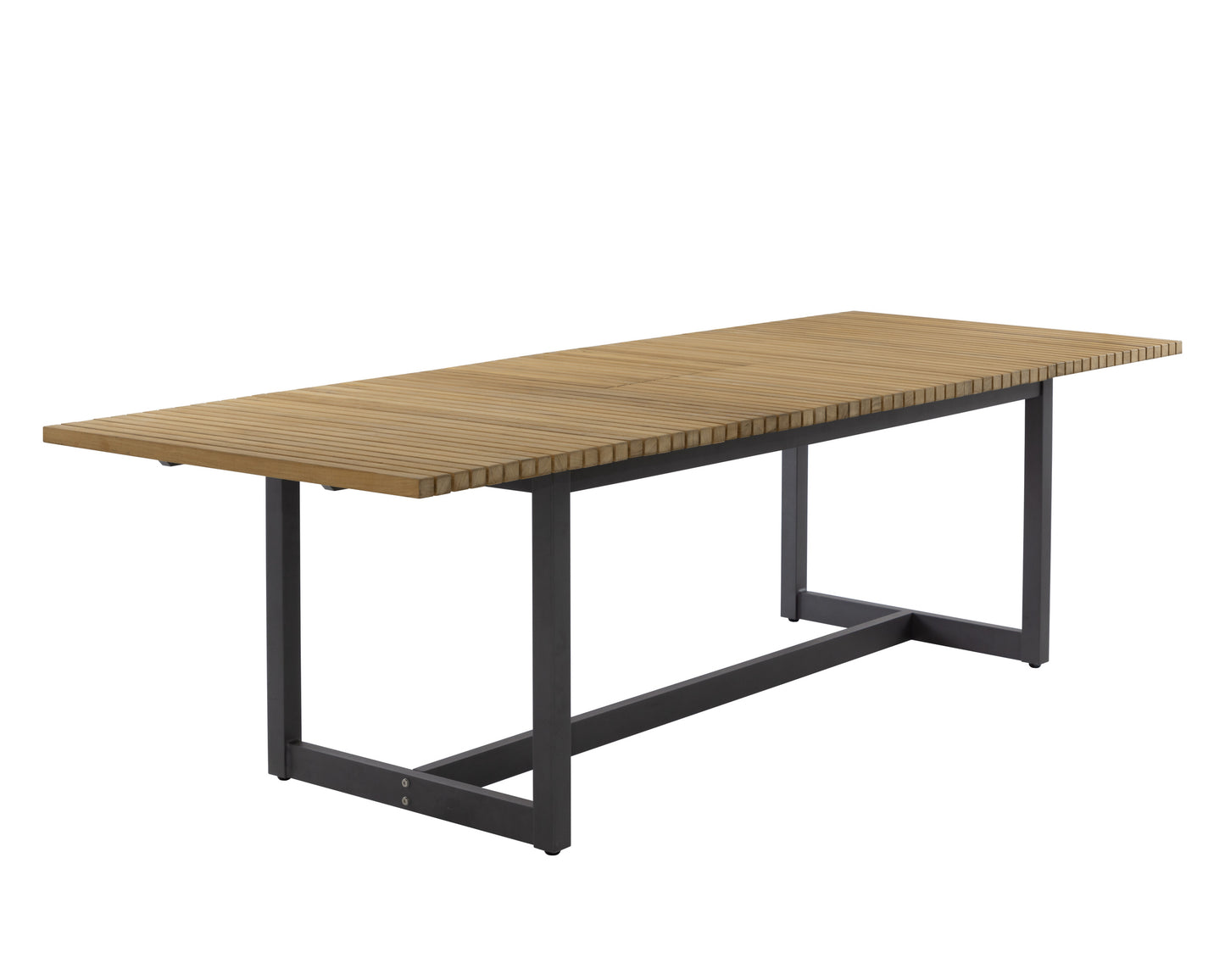 NAHLA GENEVE EXTENSION DINING TABLE - NATURAL - 80" to 104"