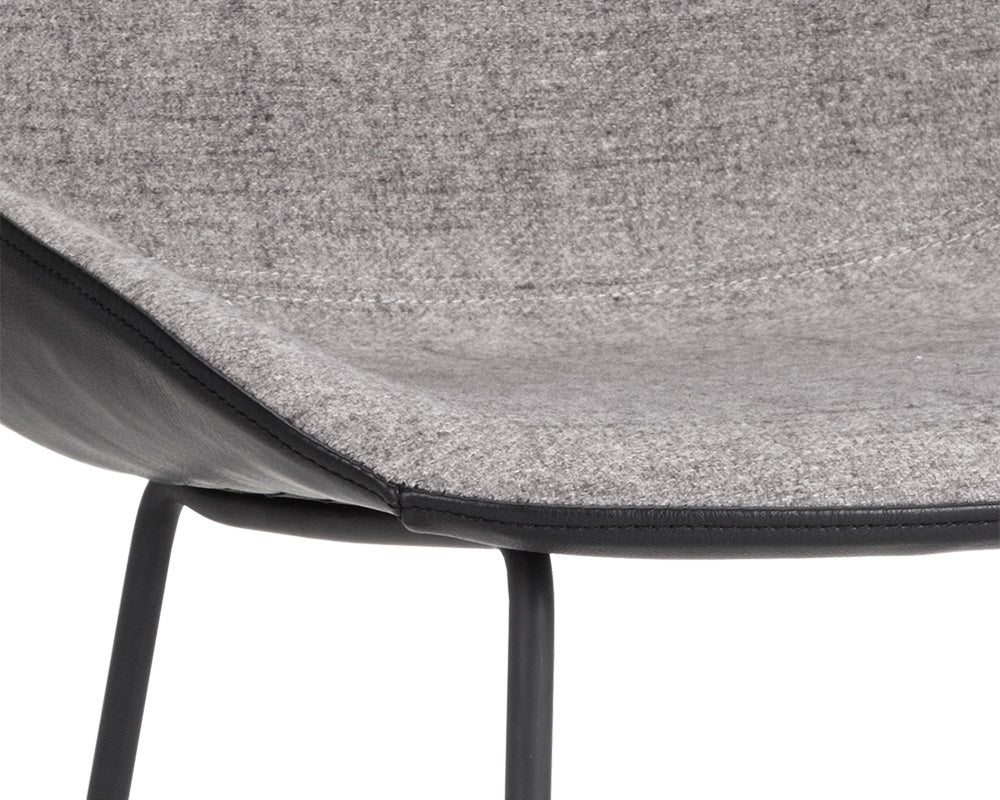 NAHLA MCCOY COUNTER STOOL - NOVEMBER GREY / NIGHTFALL BLACK