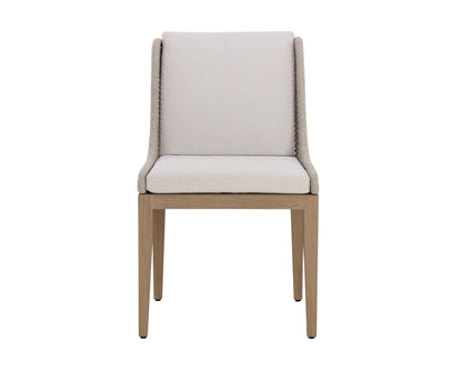 NAHLA SORRENTO DINING CHAIR - DRIFT BROWN - PALAZZO CREAM