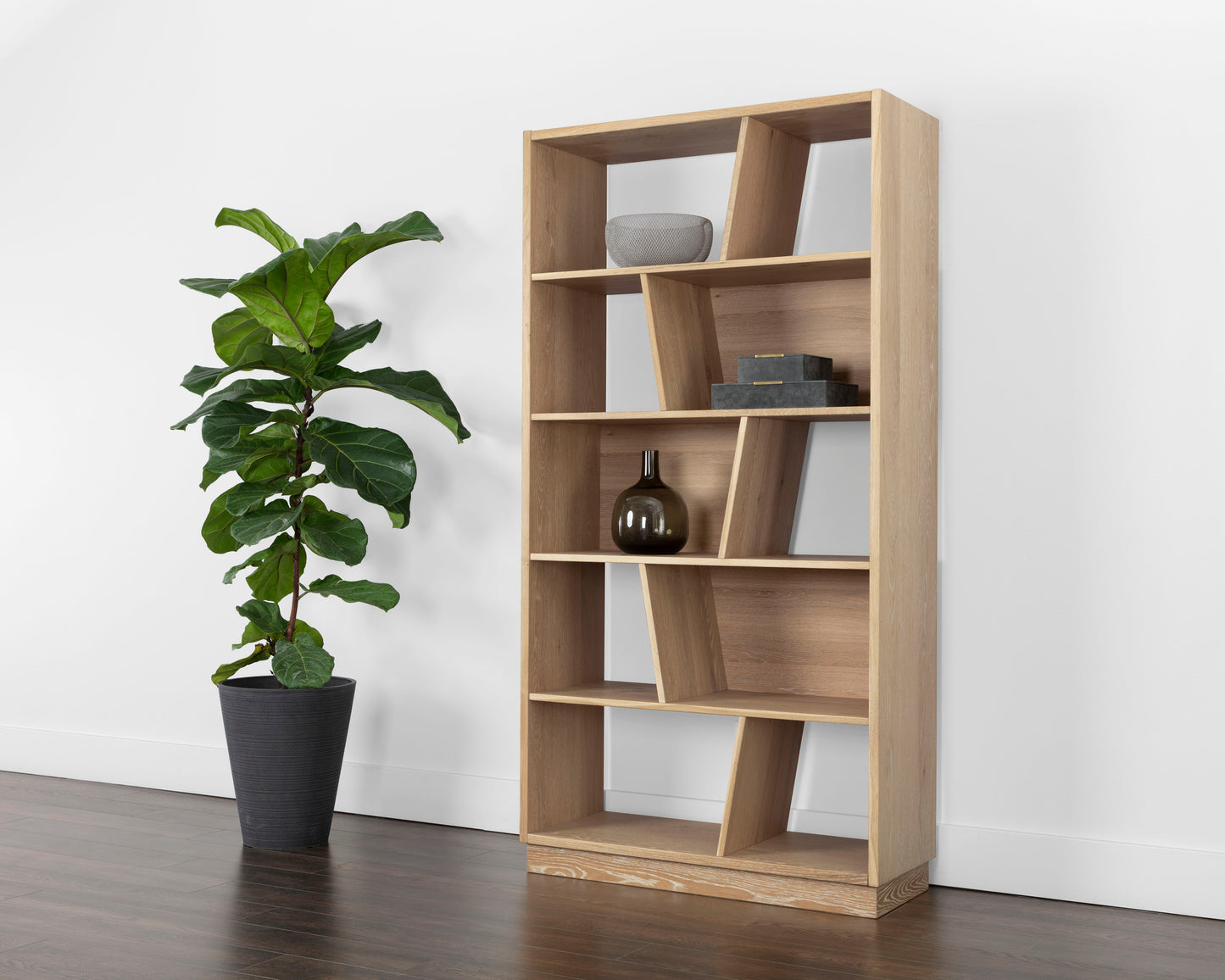 NAHLA JUDE BOOKCASE - RUSTIC OAK