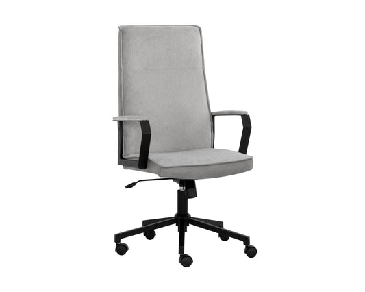 NAHLA SWANSON OFFICE CHAIR - POLO CLUB STONE / BRAVO METAL