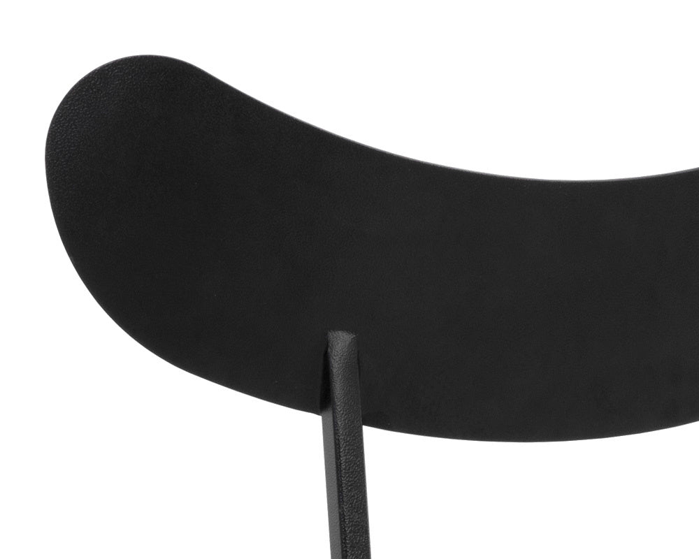 NAHLA GIBBONS DINING CHAIR - BLACK - BRAVO PORTABELLA