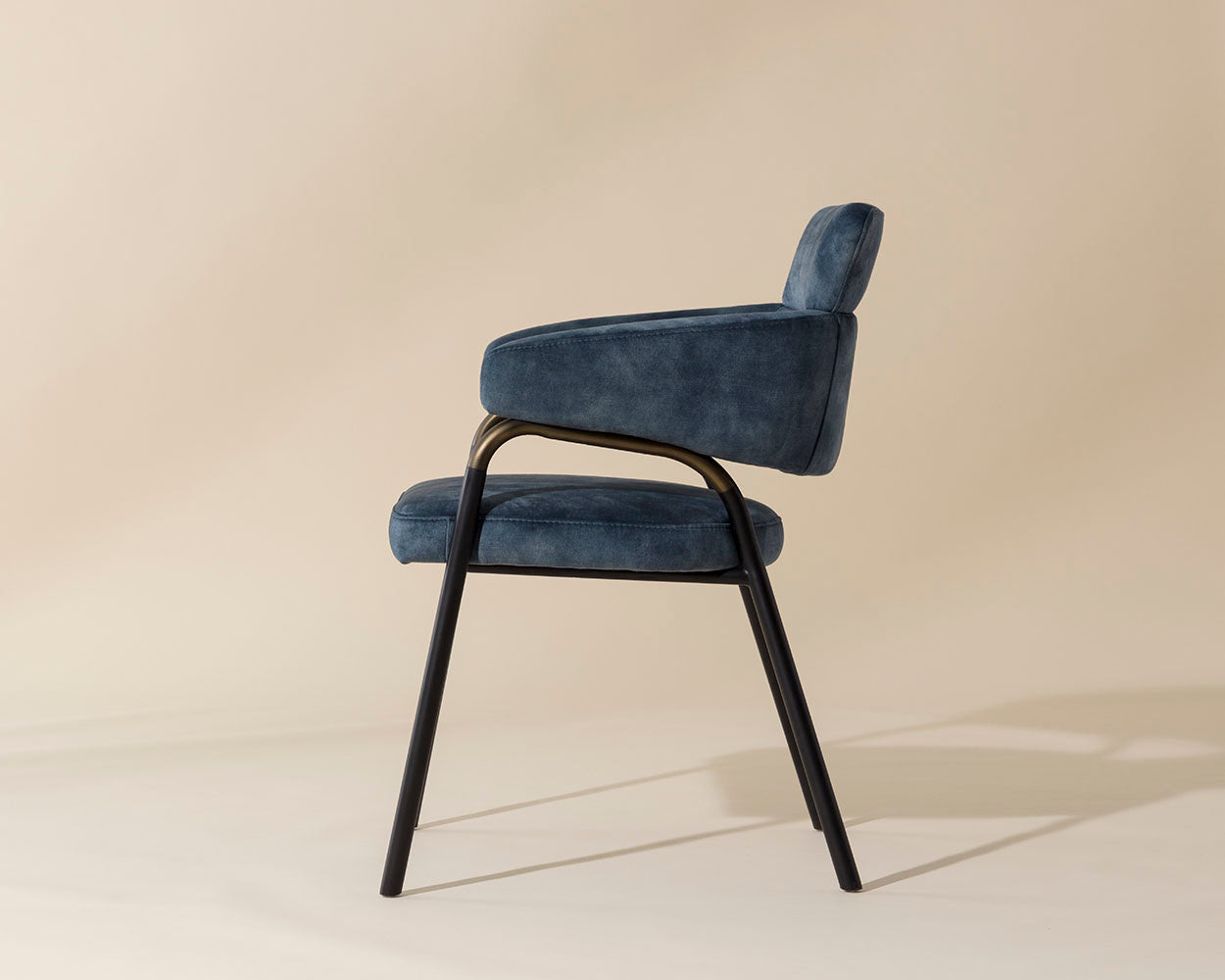 NAHLA SHARQUI DINING ARMCHAIR - NONO PETROL