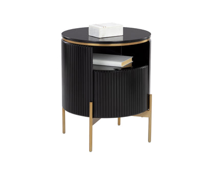 NAHLA PALOMA END TABLE - BLACK