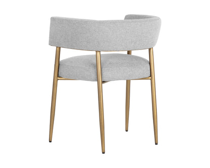 NAHLA MAESTRO DINING ARMCHAIR - BELFAST HEATHER GREY