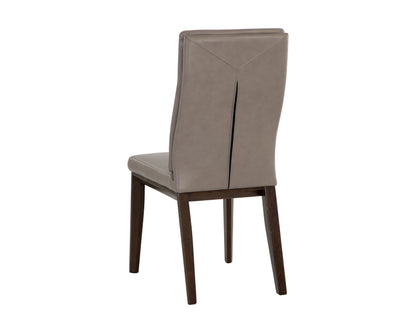 NAHLA CASHEL DINING CHAIR - ALPINE GREY LEATHER