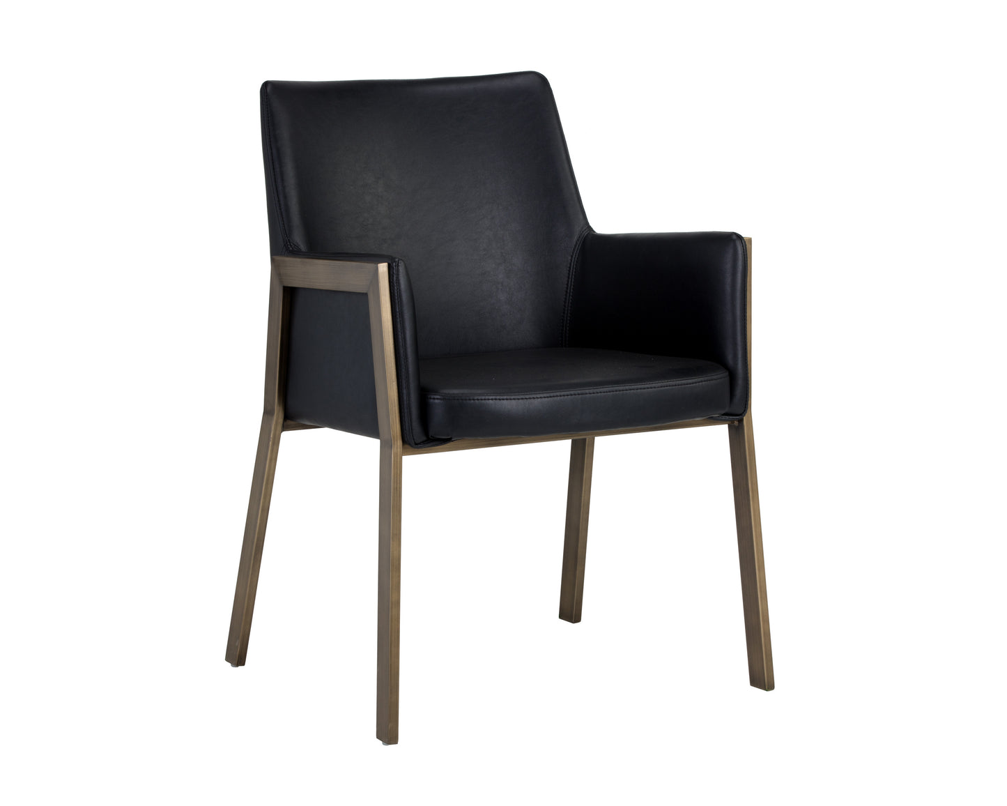 NAHLA BERNADETTE DINING ARMCHAIR - BRAVO BLACK