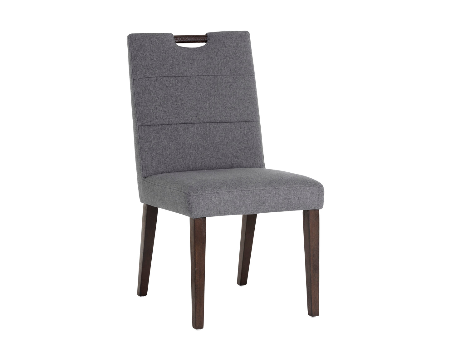 NAHLA TORY DINING CHAIR - DARK GREY