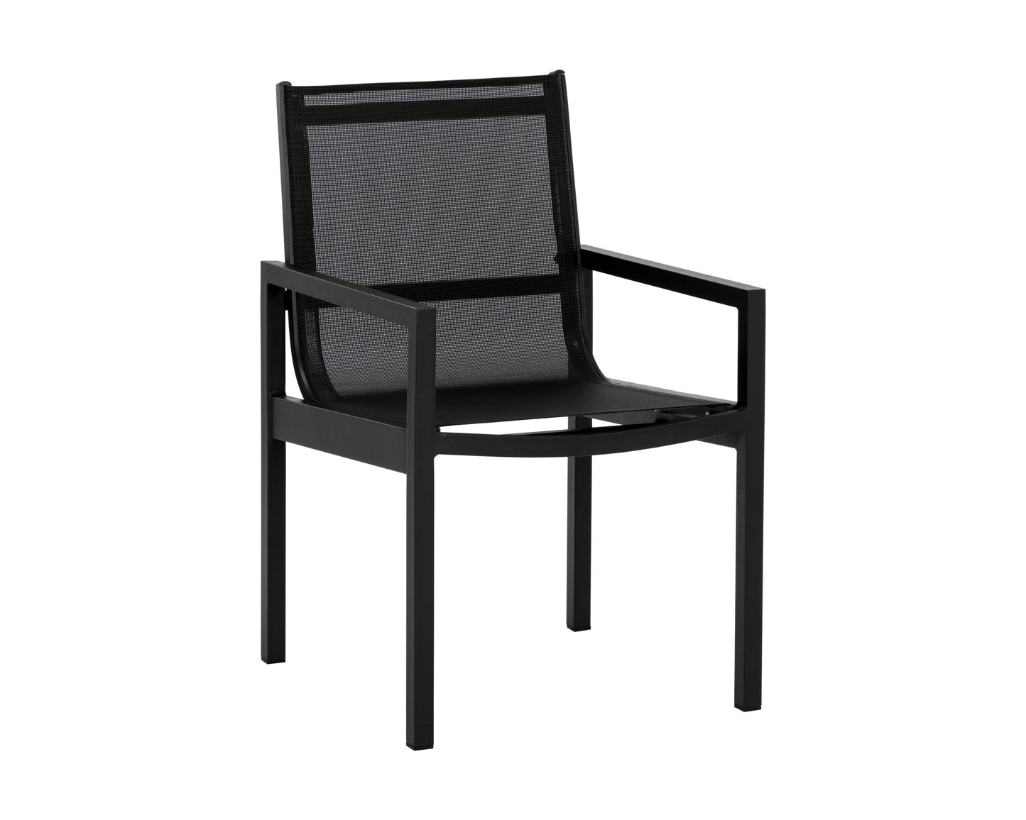 NAHLA MERANO DINING ARMCHAIR - BLACK