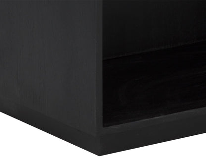 NAHLA ALGARVE NIGHTSTAND - BLACK / CHAMPAGNE GOLD