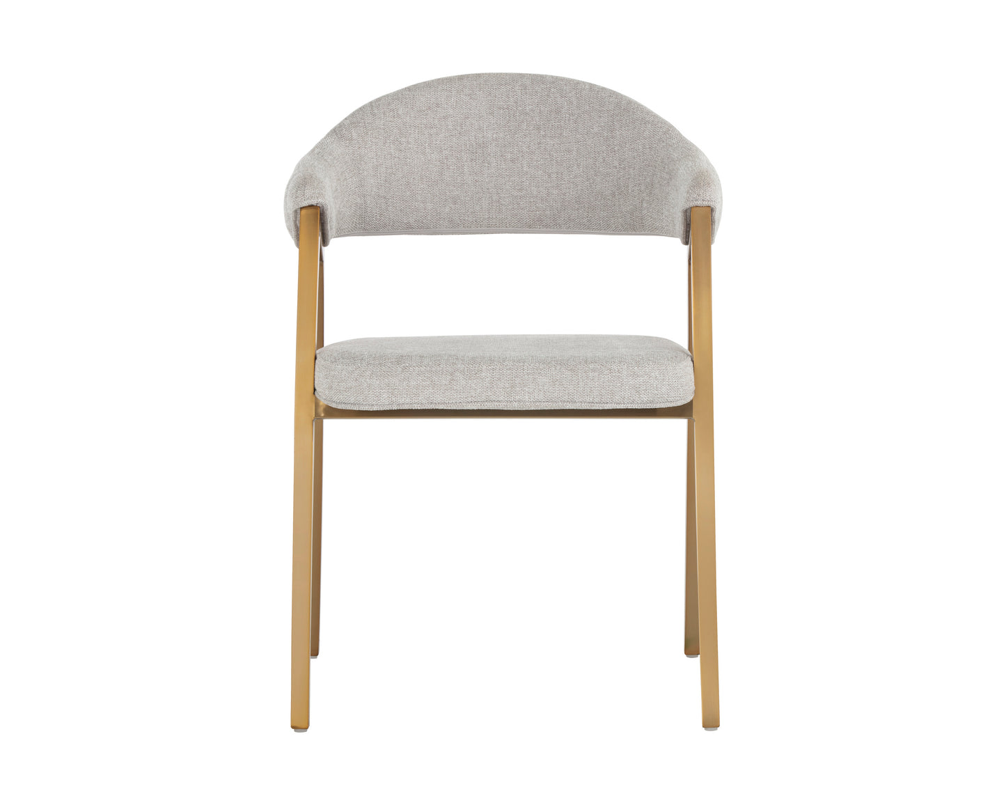 NAHLA BURGOS DINING ARMCHAIR - BELFAST HEATHER GREY