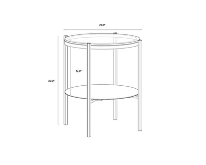 NAHLA TERRY END TABLE