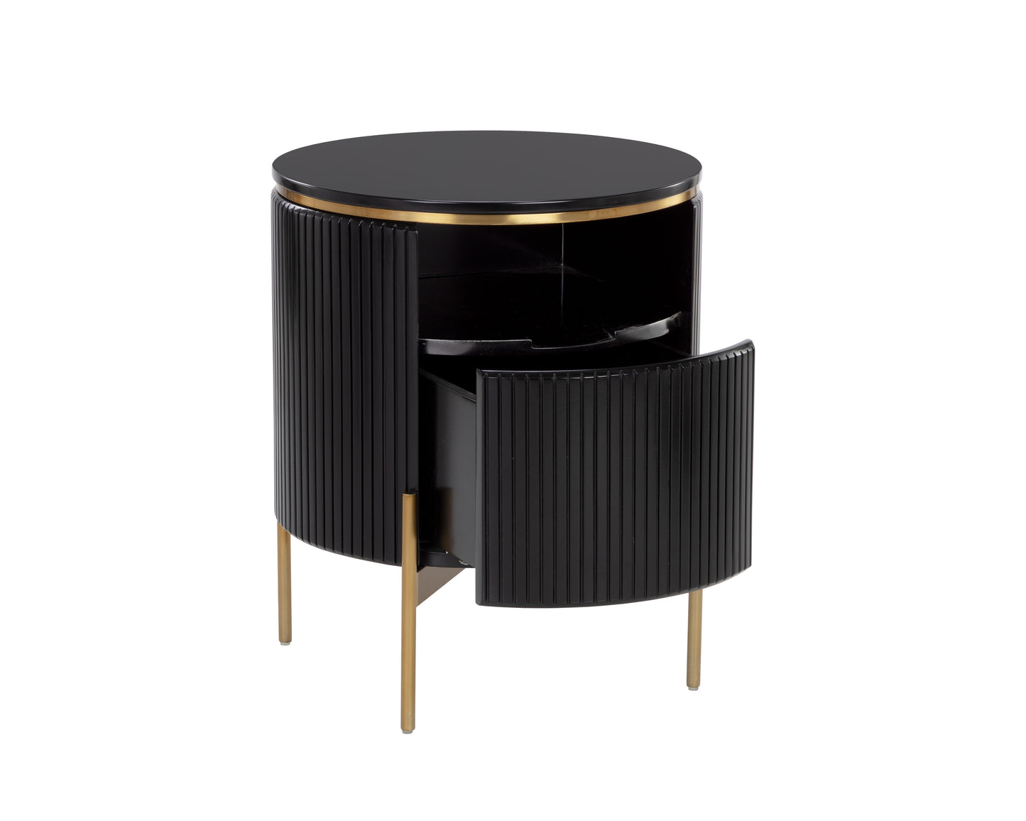 NAHLA PALOMA END TABLE - BLACK