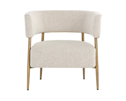 NAHLA MAESTRO LOUNGE CHAIR - DOVE CREAM