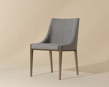 NAHLA DIONNE DINING CHAIR - MONUMENT PEBBLE