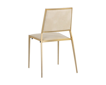 NAHLA ODILIA STACKABLE DINING CHAIR - BRAVO CREAM