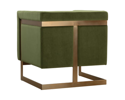 NAHLA YVETTE ARMCHAIR - GOLD - MEG OLIVE