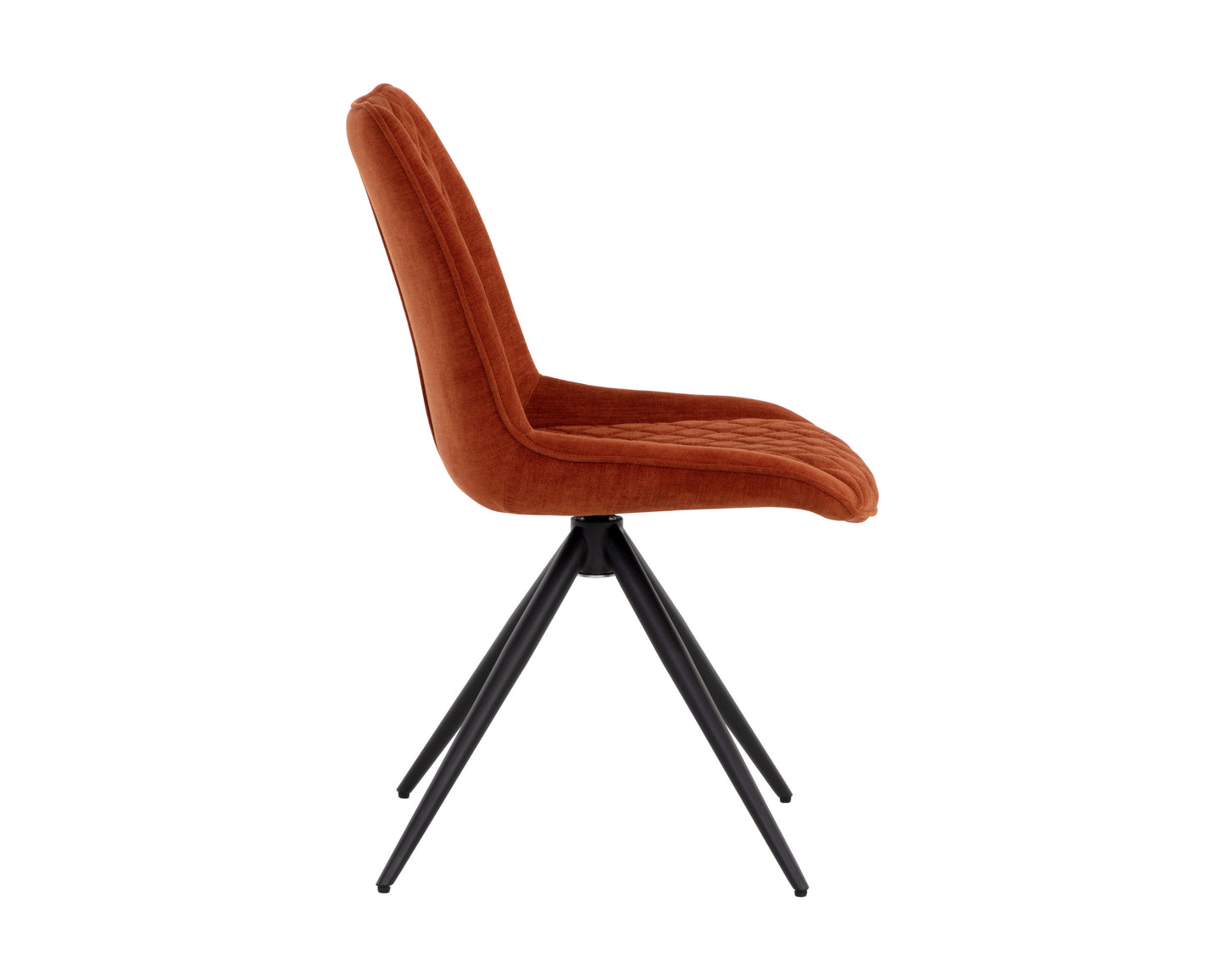 NAHLA FREYA SWIVEL DINING CHAIR - DANNY RUST