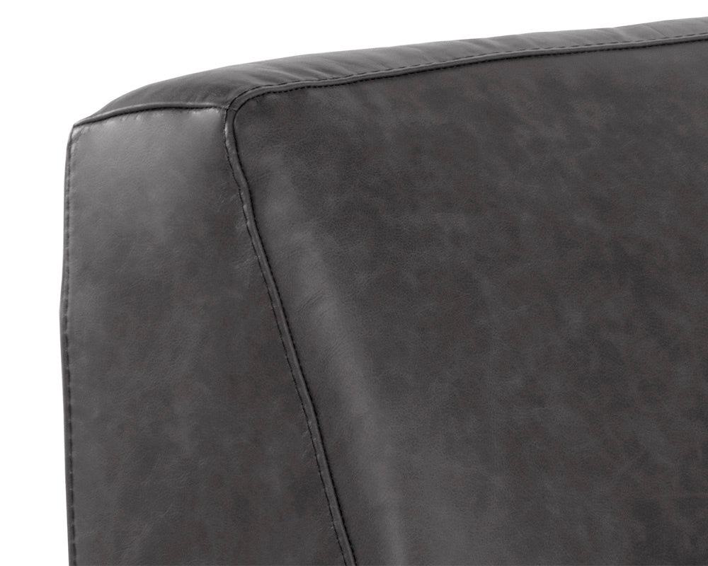 NAHLA WATSON MODULAR - CORNER CHAIR - MARSEILLE BLACK LEATHER