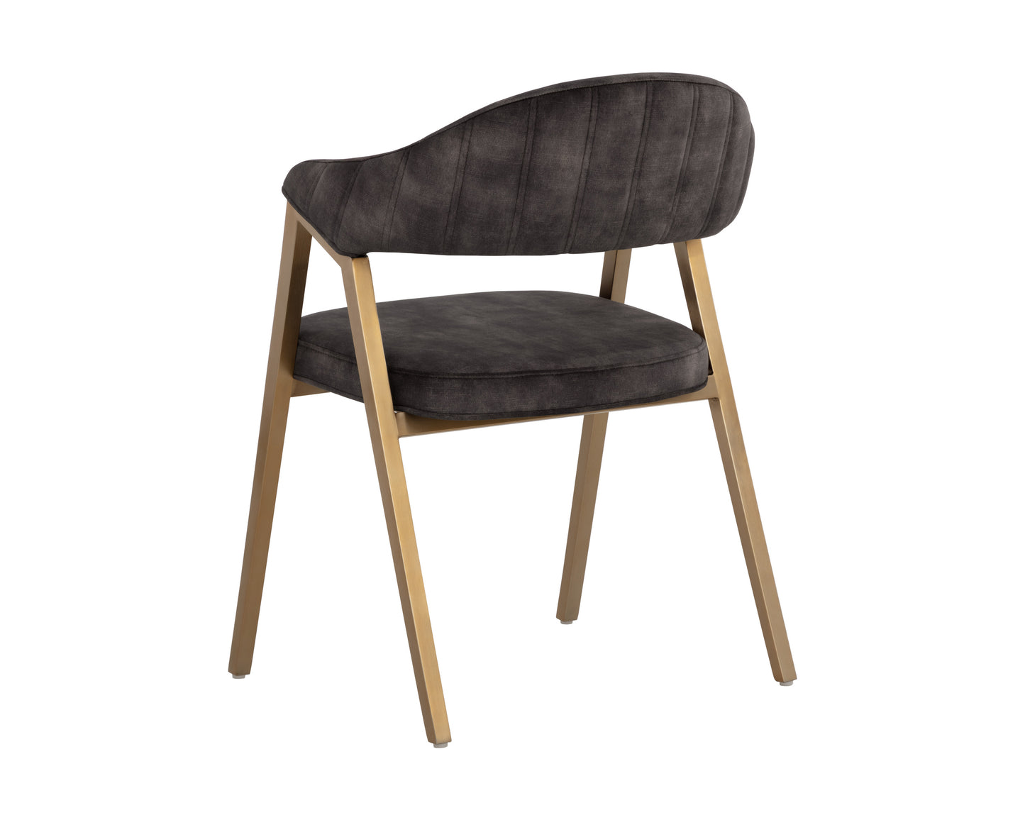 NAHLA BURGOS DINING ARMCHAIR - NONO SHITAKE