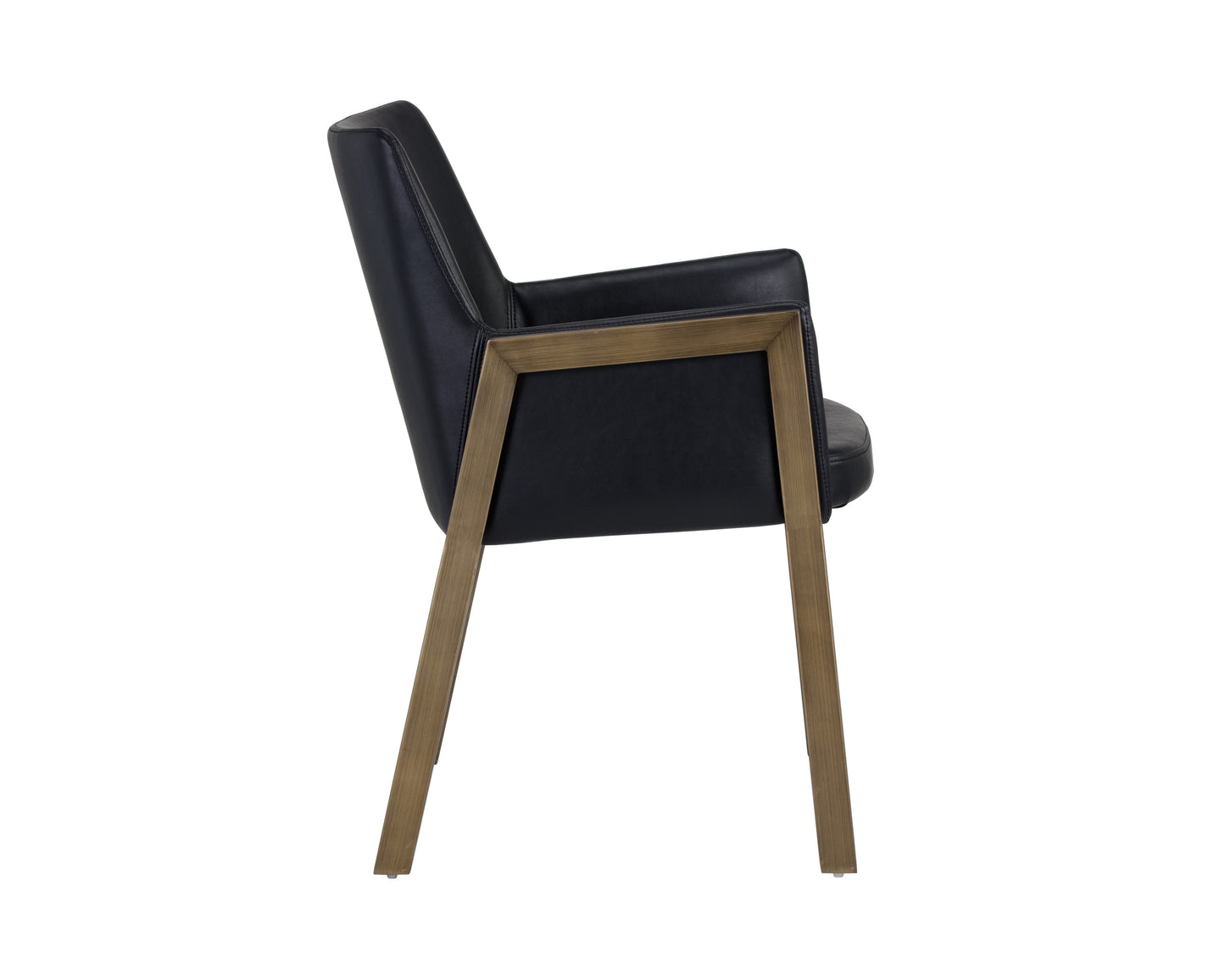 NAHLA BERNADETTE DINING ARMCHAIR - BRAVO BLACK