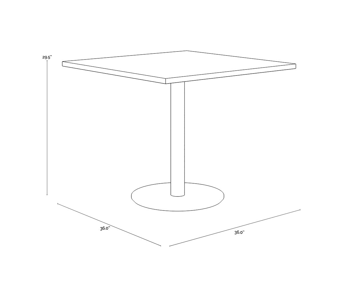 NAHLA CORINA BISTRO TABLE - 36"