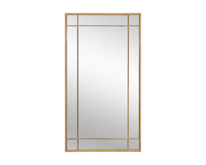 NAHLA PASADENA FLOOR MIRROR - BRASS