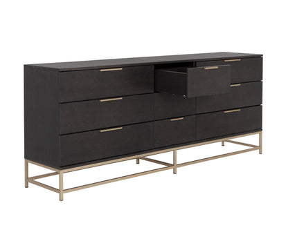 NAHLA REBEL DRESSER - LARGE - GOLD - CHARCOAL GREY