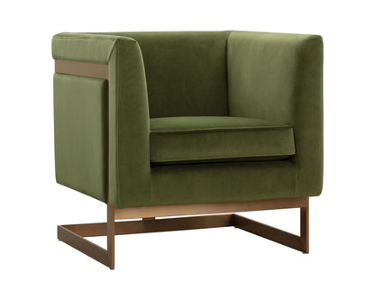 NAHLA YVETTE ARMCHAIR - GOLD - MEG OLIVE