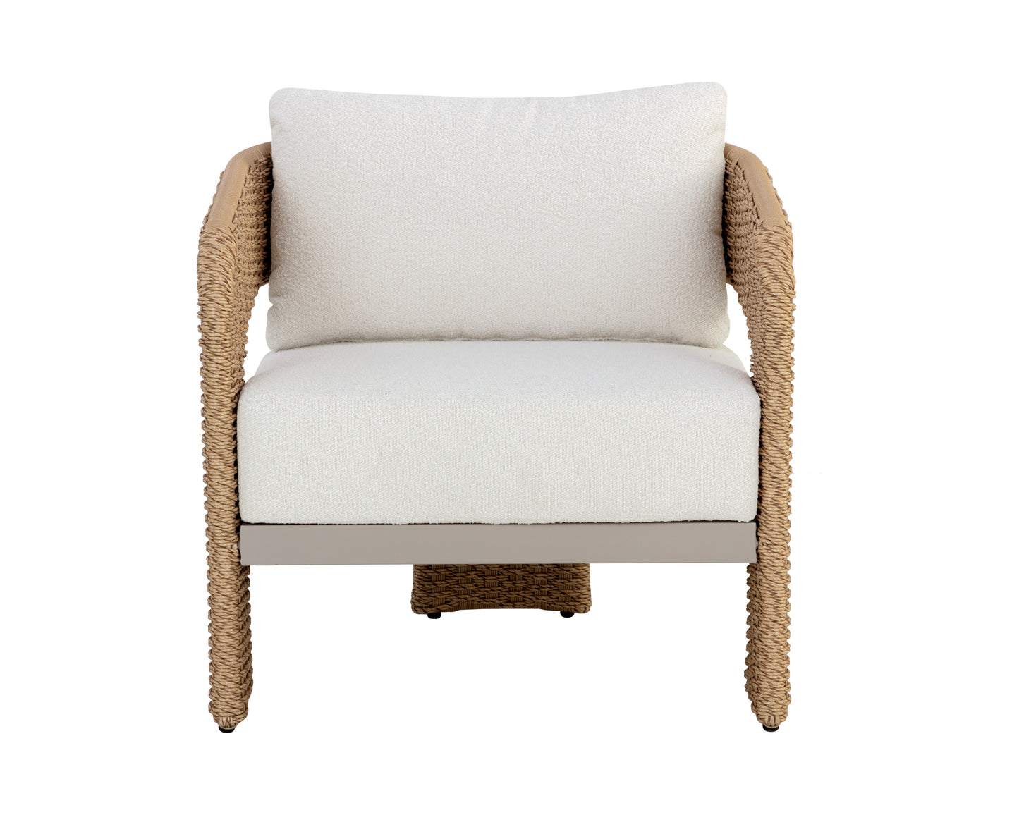 NAHLA PYLOS LOUNGE CHAIR - NATURAL / LOUIS CREAM