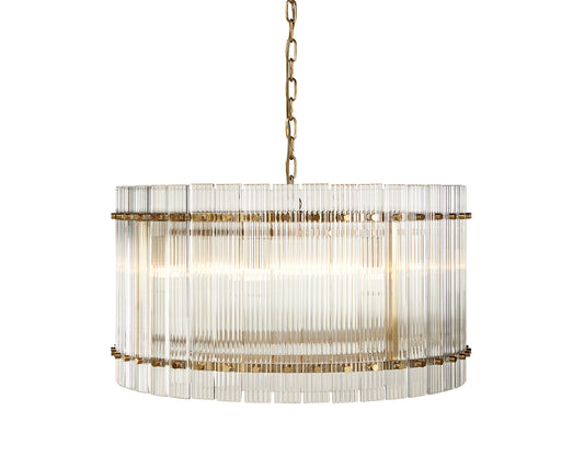 NAHLA KORE CHANDELIER - SMALL - BRASS - CLEAR